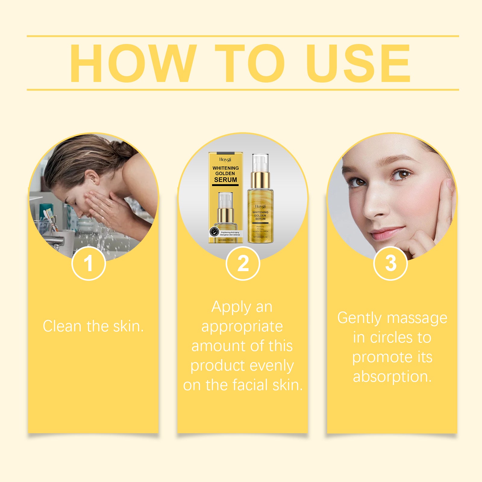 Hoygi Gold Skin Care Essence, Gently Hydrates And Nourishes Skin