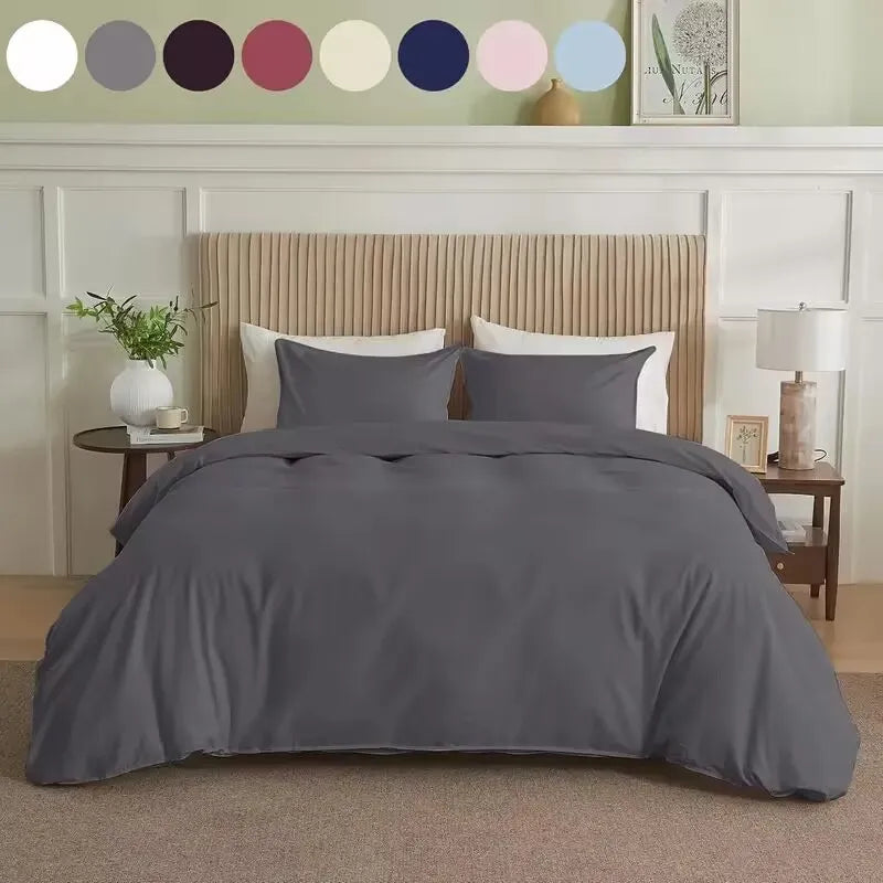 Serta Simply Clean Pleated Duvet Cover Twin