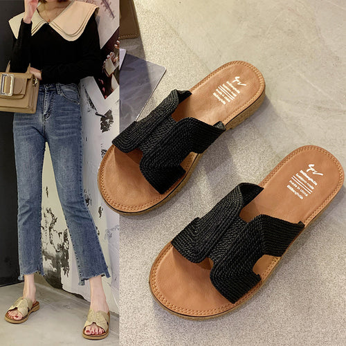Beach shoes tide thick bottom sandals and slippers