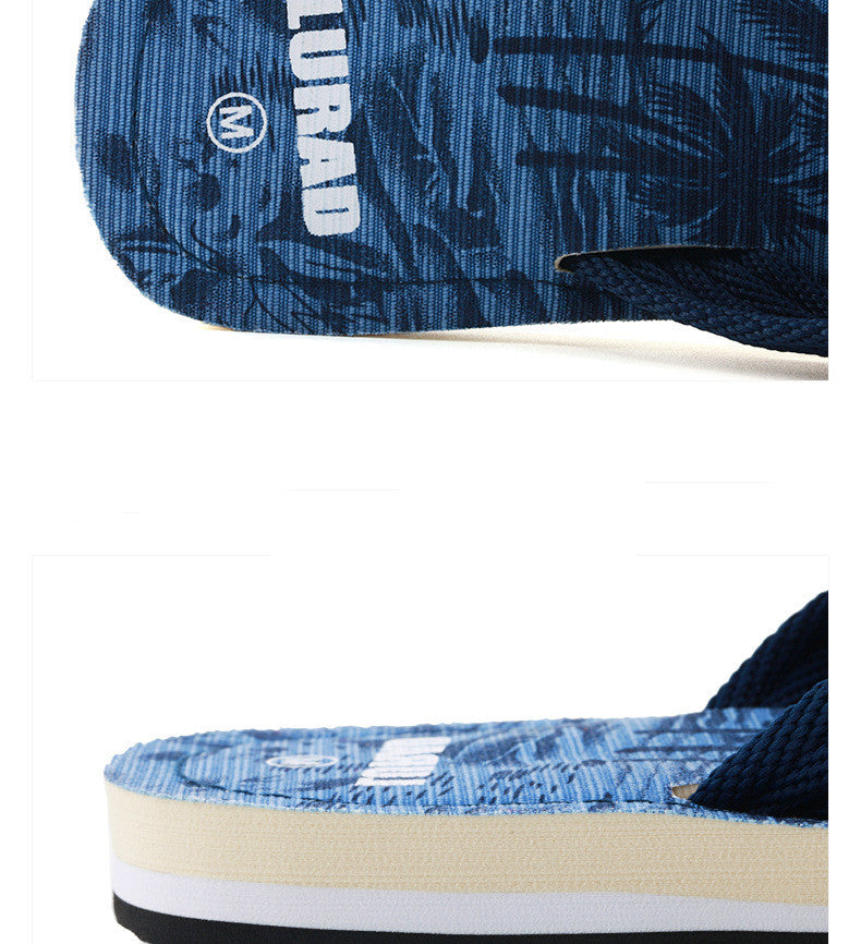 European And American Trend Non-Slip Men's Beach Sandals And Slippers Flip-Flop Beach Shoes