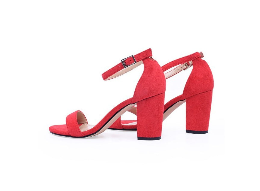 spring and summer new sandals word strap women's shoes women's simple thick with sandals
