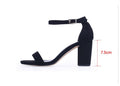 spring and summer new sandals word strap women's shoes women's simple thick with sandals