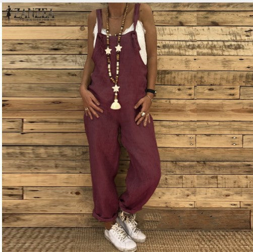 Ladies suspender jumpsuit