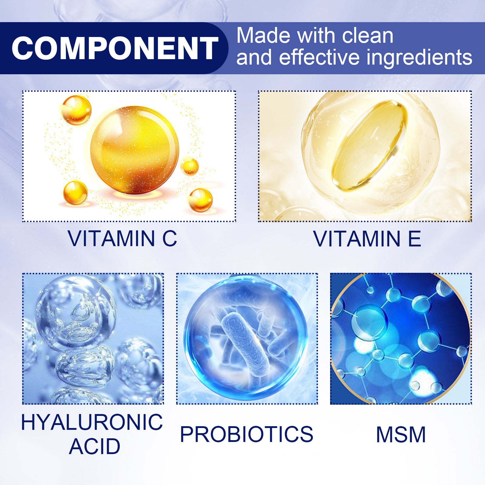 EELHOE Anti-aging Vitamin C Facial Essence, Reduces Spots Acne Fine Lines, Moisturizes Facial Essence