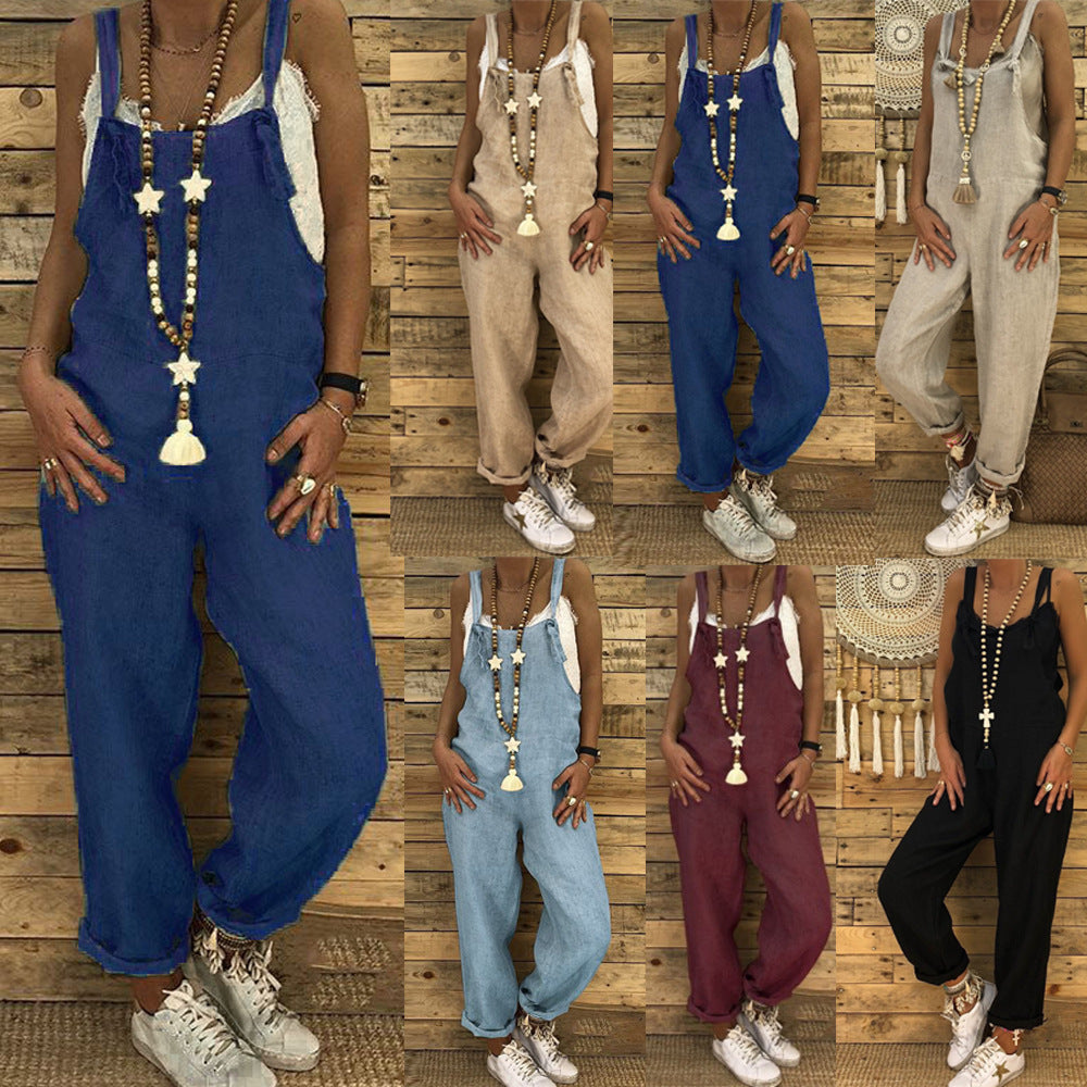 Ladies suspender jumpsuit