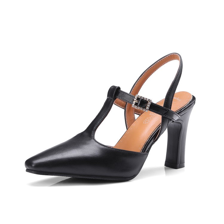 European And American Summer New Women's Shoes Thick High-heeled Sandals