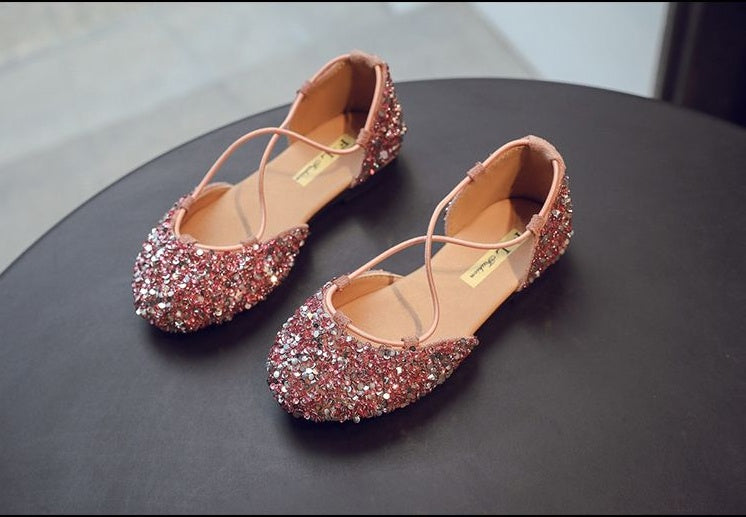 Flash girl princess shoes and sandals in summer