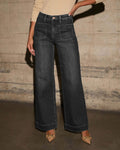 High Waist Jeans Women's Wide Leg Retro Temperament Straight-leg Pants
