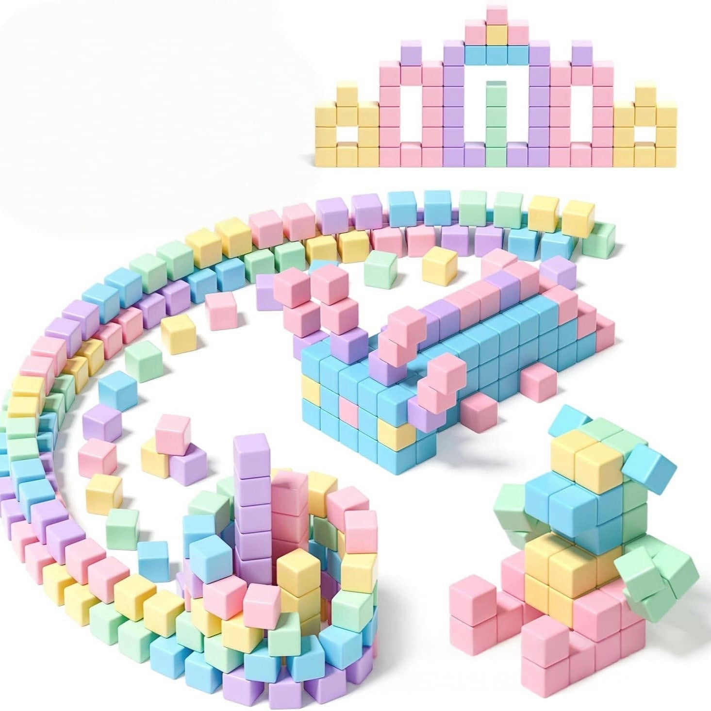 Macaron Geometric Magnetic Building Blocks
