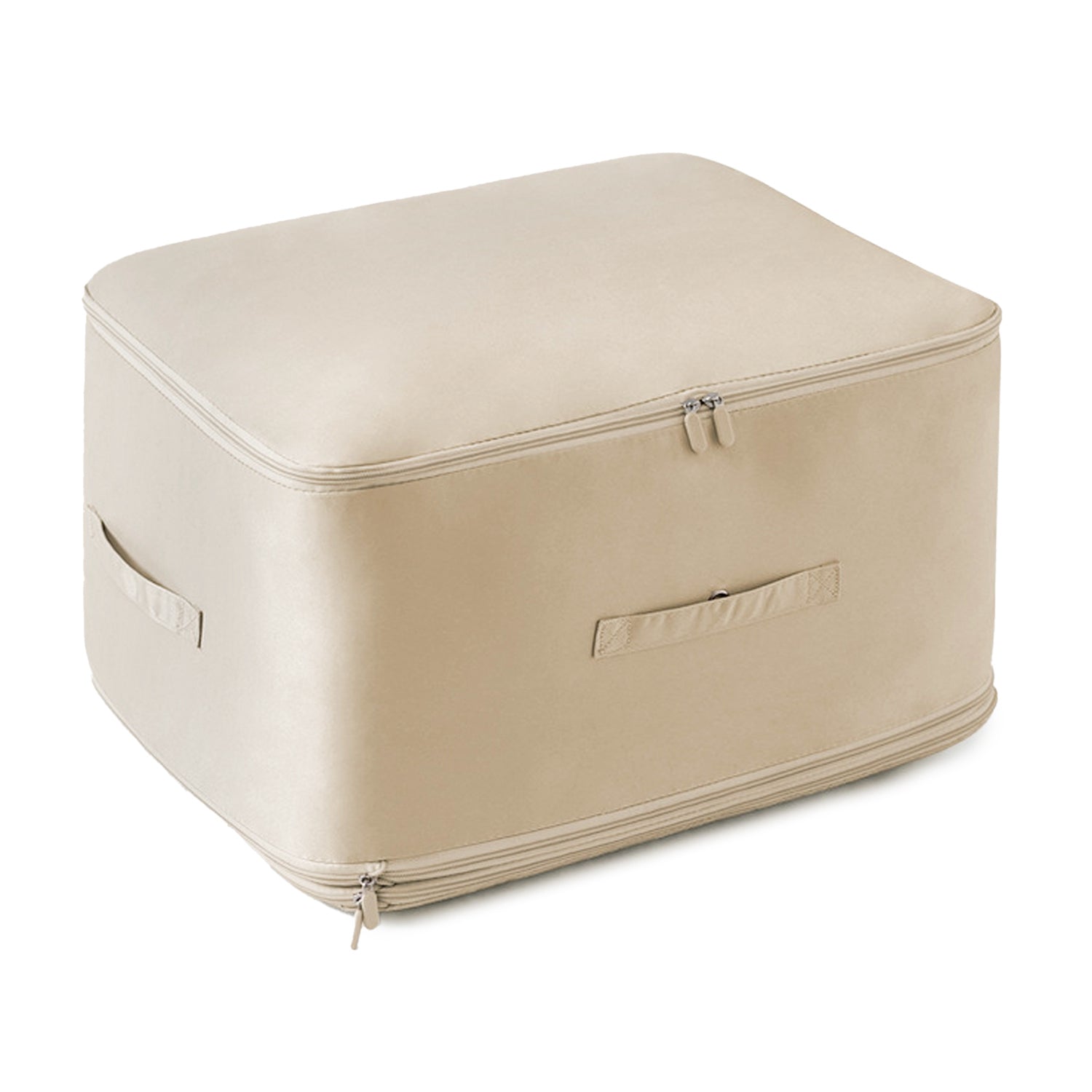 1Pc Foldable Storage Bag For Comforter Quilt Blanket Clothes Season Changing Organization Pillows Beddings With Dual Zippers
