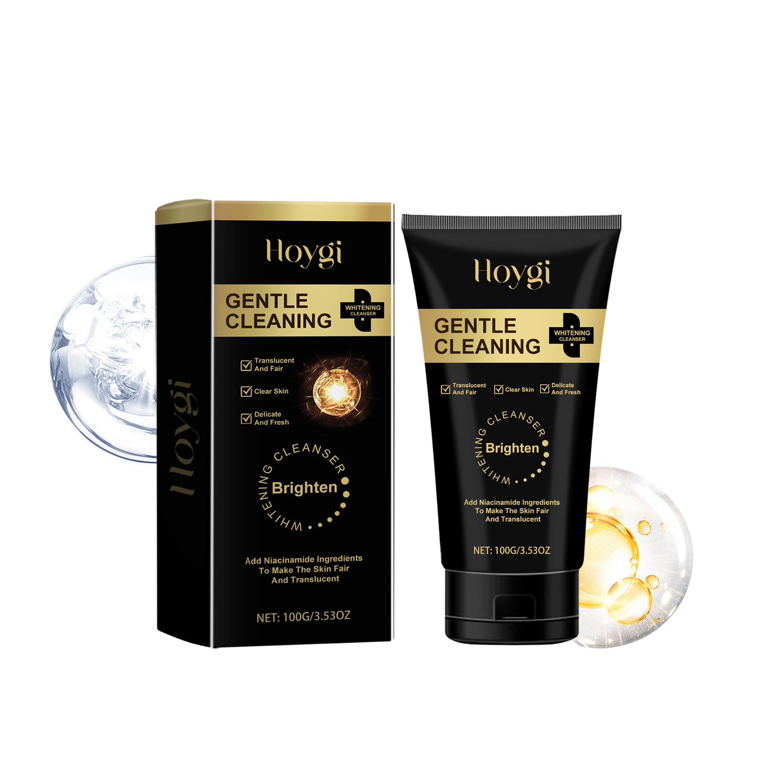 Hoygi Nicotinamide Brightening Cleanser Hydrates Gently And Refreshes Facial Skin Brightening Cleanser