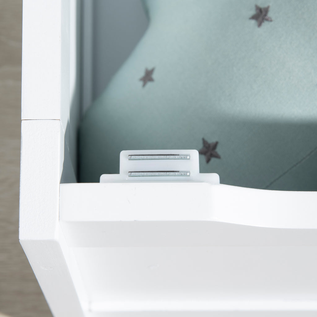 Toddler Toy Box Storage Bench with Large 27 L Interior, Kids Storage Bench Seat with Storage for Toddler Playroom Furniture, Kids Bedroom Furniture, Toy Organizer and Storage Bin, Gray