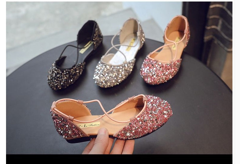 Flash girl princess shoes and sandals in summer