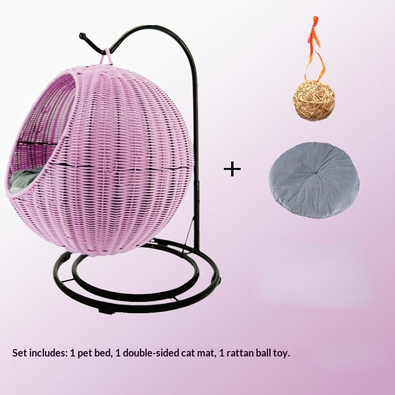 Detachable And Washable Hanging Basket Hammock Pet Supplies Dog Bed