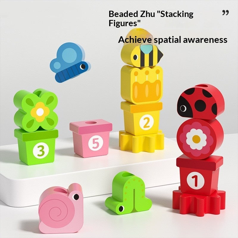 Pairing Thread-and-Bead Puzzle Building Blocks