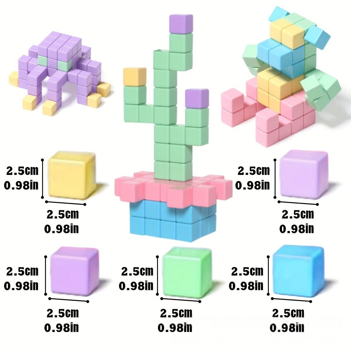 Macaron Geometric Magnetic Building Blocks