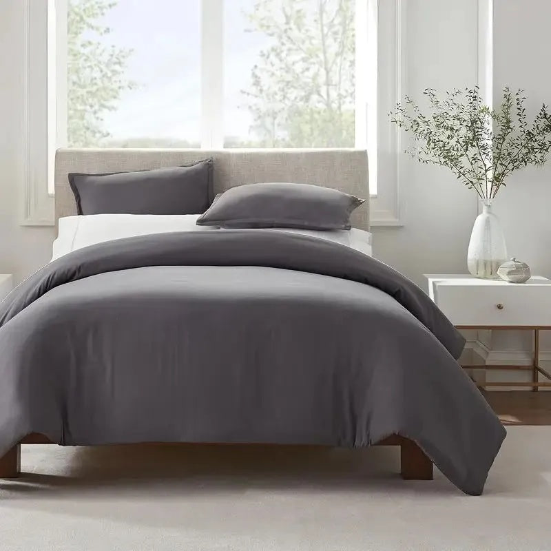 Serta Simply Clean Pleated Duvet Cover Twin