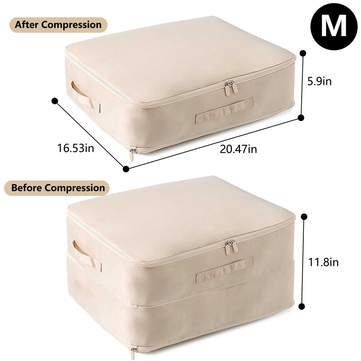 1Pc Foldable Storage Bag For Comforter Quilt Blanket Clothes Season Changing Organization Pillows Beddings With Dual Zippers