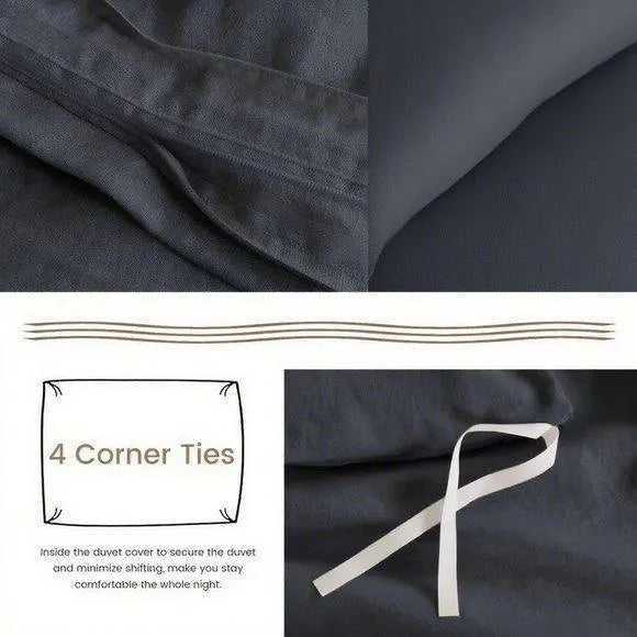 Serta Simply Clean Pleated Duvet Cover Twin