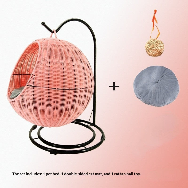 Detachable And Washable Hanging Basket Hammock Pet Supplies Dog Bed