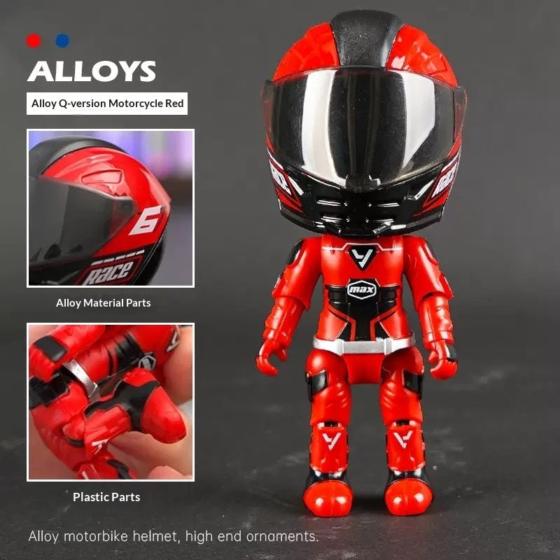 Motorcycle Rider Alloy Transformation Toy
