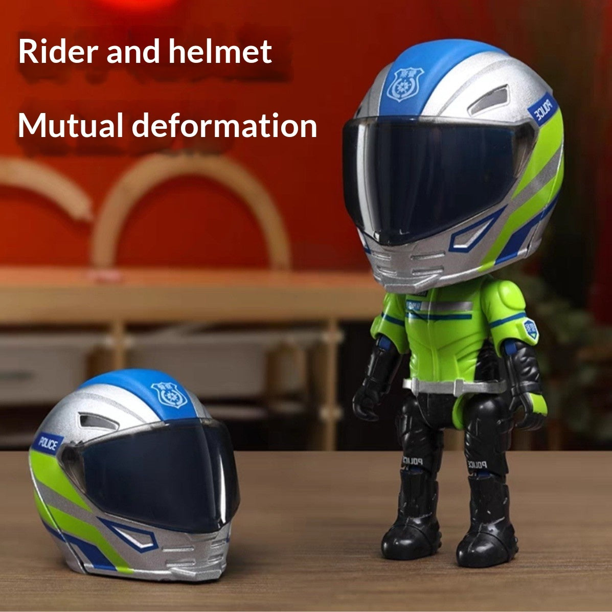 Motorcycle Rider Alloy Transformation Toy