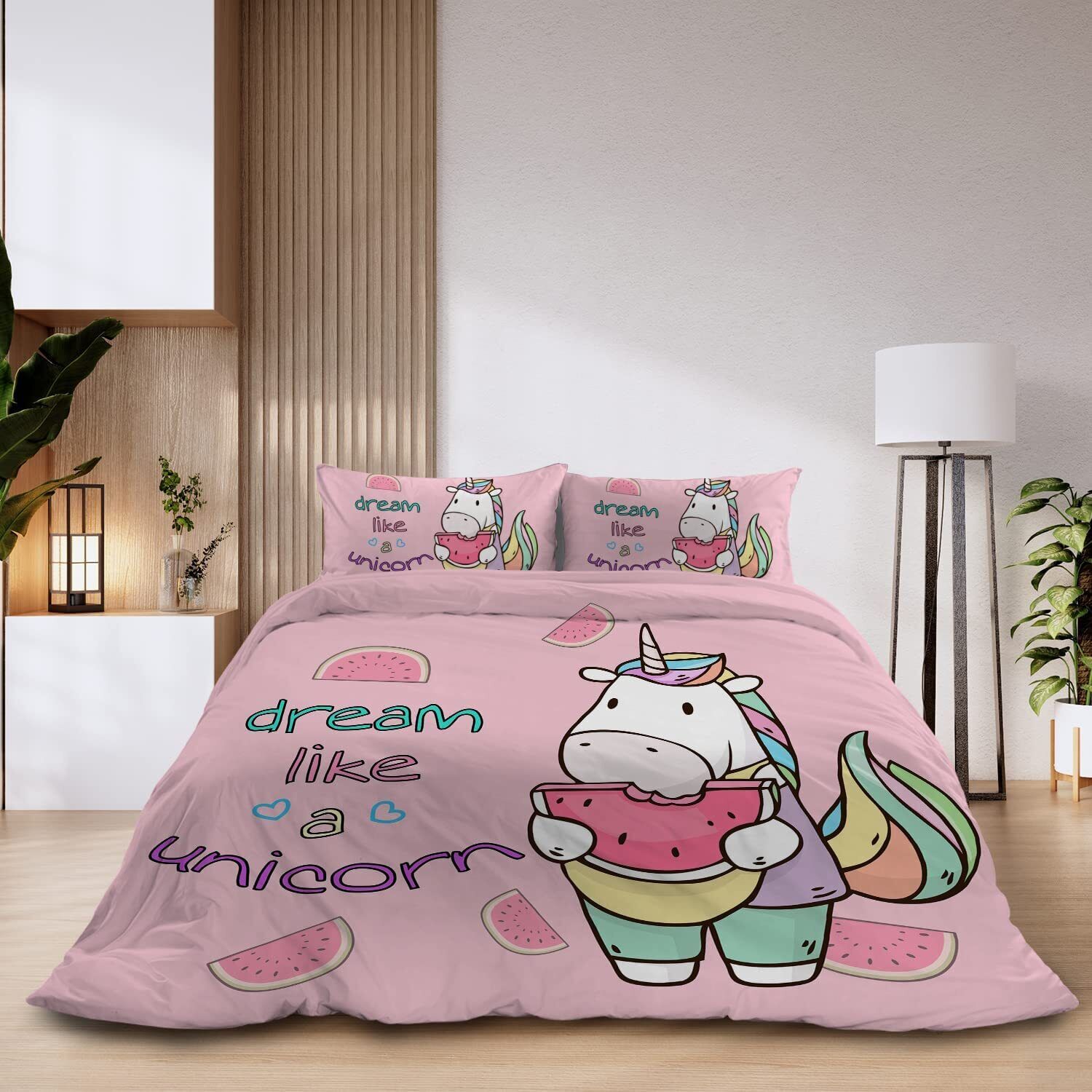3pieces Watermelon Duvet Cover Set For Comforter Bedding Queen Size
