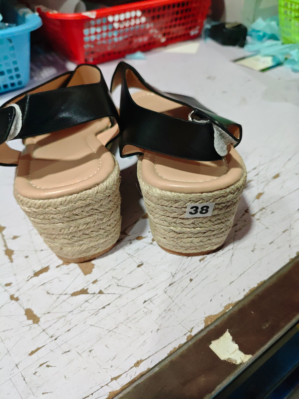 Rubber Viscose Shoes Side And Back Women's Sandals
