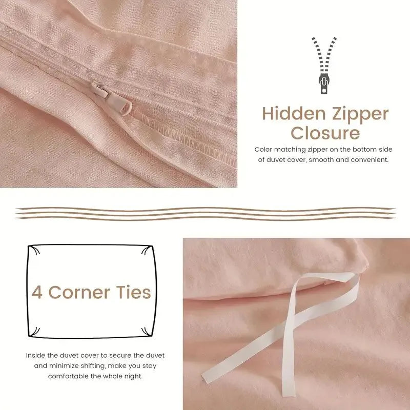 Serta Simply Clean Pleated Duvet Cover Twin