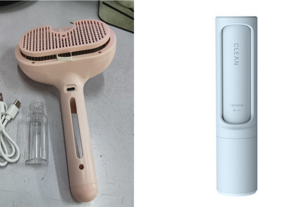 Pet Comb Self Cleaning Pets Hair Remover Brush For Dogs Grooming Tools Dematting Comb Built-in Mist Humidifier Pet Products