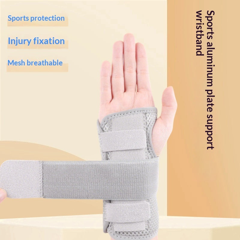Sports Wrist Brace With Aluminized Splint For Tendon Sheath And Joint Support And Immobilization