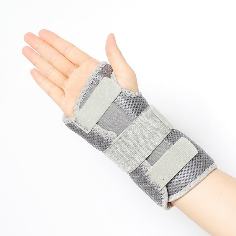 Sports Wrist Brace With Aluminized Splint For Tendon Sheath And Joint Support And Immobilization