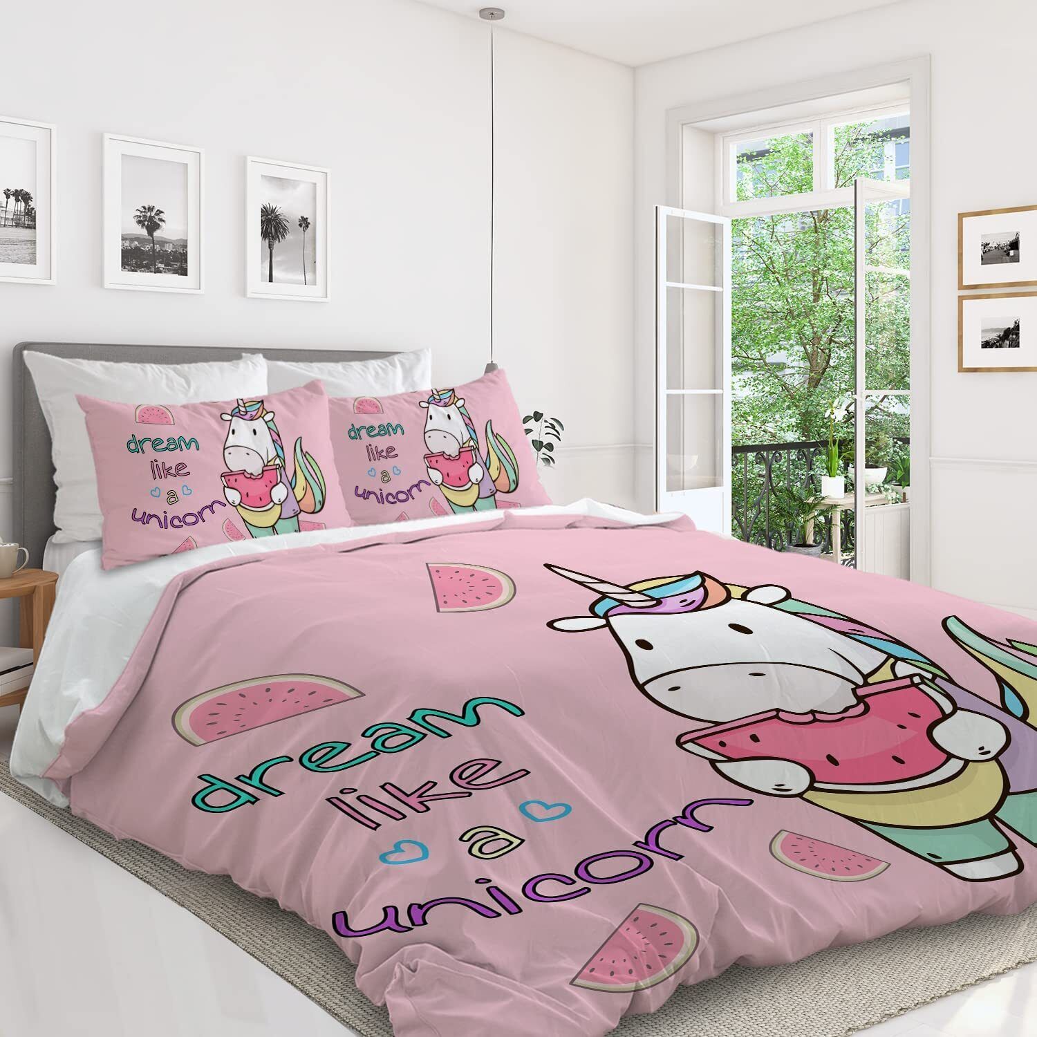 3pieces Watermelon Duvet Cover Set For Comforter Bedding Queen Size