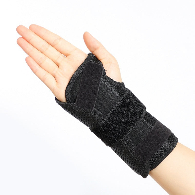 Sports Wrist Brace With Aluminized Splint For Tendon Sheath And Joint Support And Immobilization